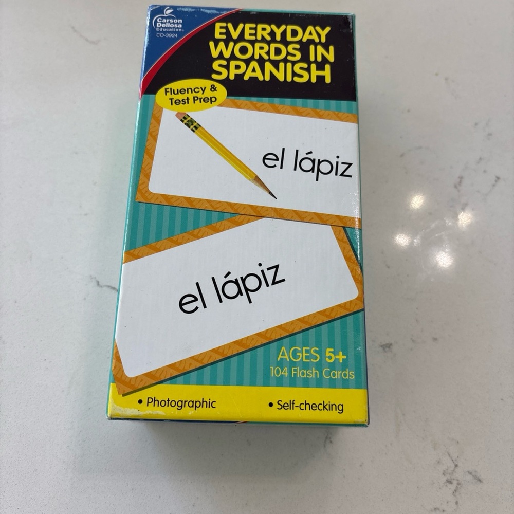 Everyday Words in Spanish Flash Cards